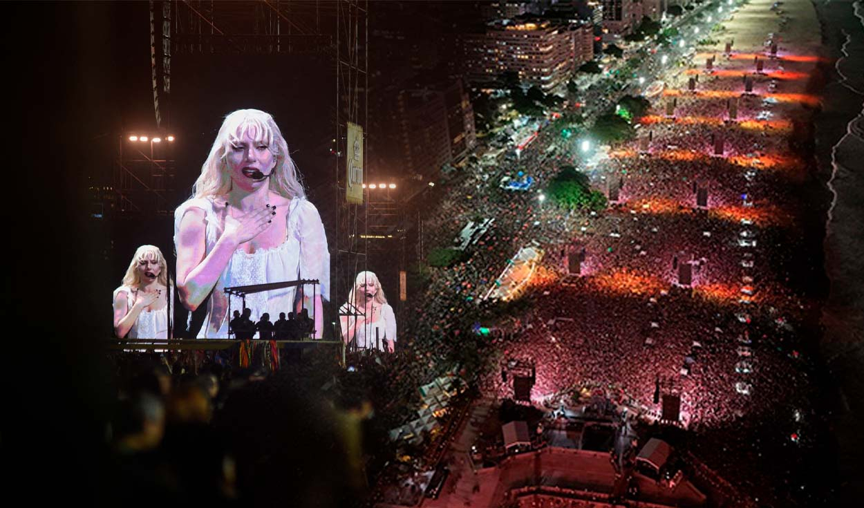 Lady Gaga takes over Copacabana Beach with a free concert for 2 million fans