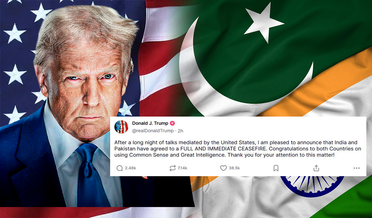 Trump announces India-Pakistan ceasefire agreement after U.S.-mediated talks