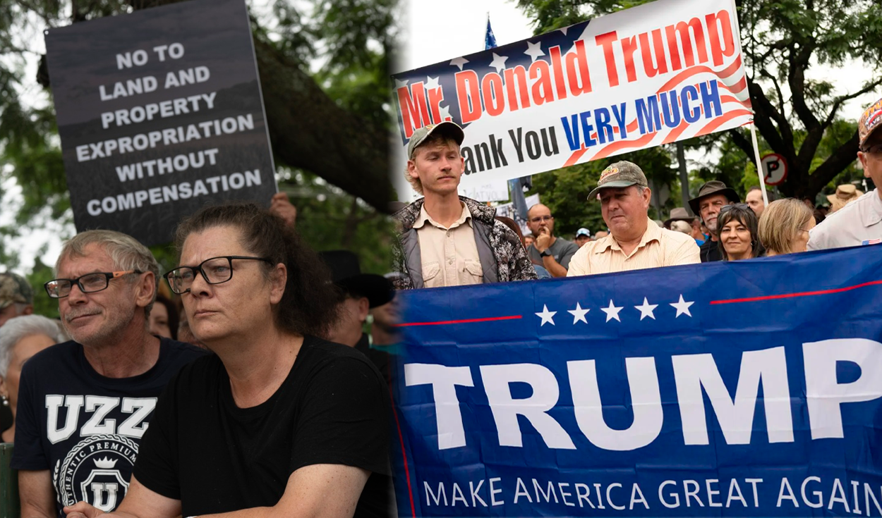 First group of white South Africans arrive in the US under Trump's refugee program