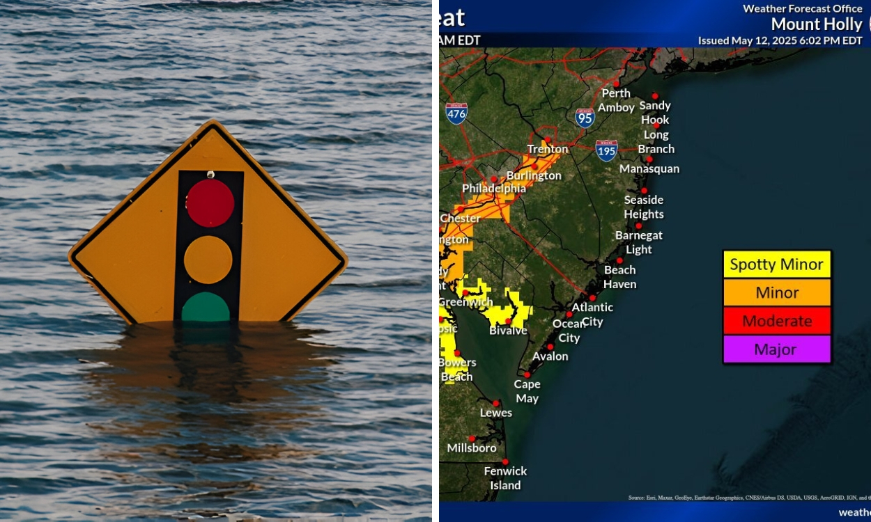 Flood advisory issued: Which NJ, PA, and DE Counties should prepare for Coastal flooding?
