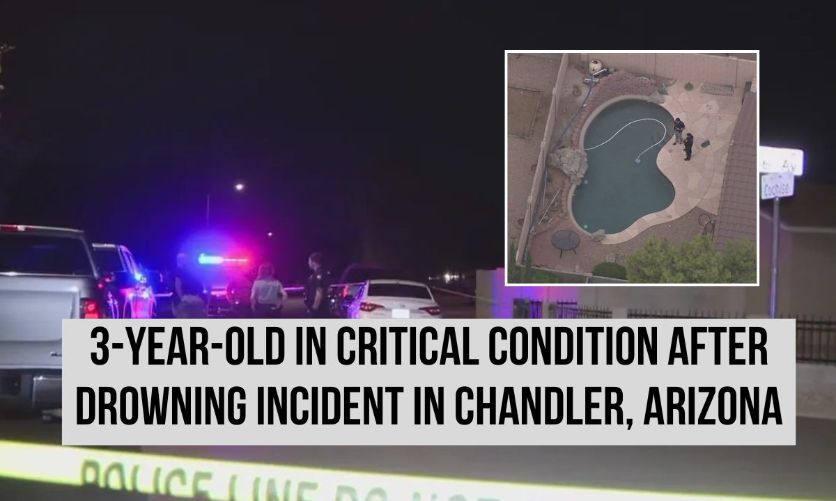 Critical condition: 3-year-old rescued from pool in Chandler - Arizona