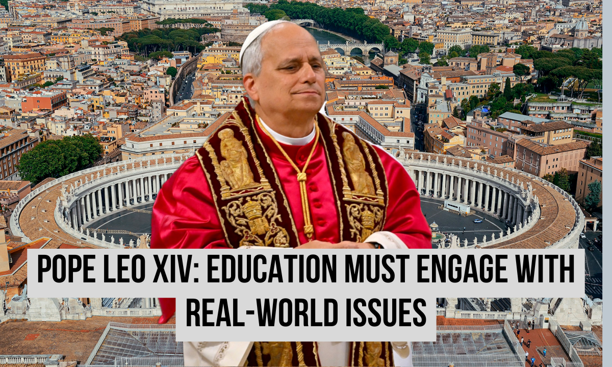 Pope Leo XIV urges higher education leaders to build ridges and tackle global challenges