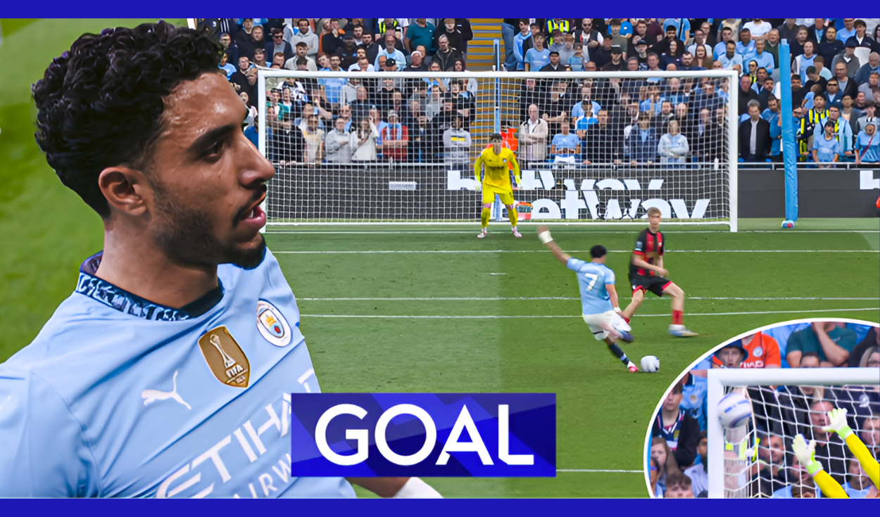 Watch Omar Marmoush’s incredible 30-yard goal in Man City’s Premier League win vs Bournemouth