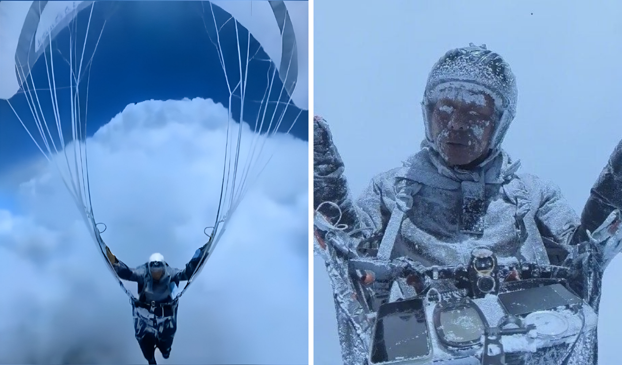 Watch this incredible ascent: Paraglider swept to 28,000 feet without intending to fly