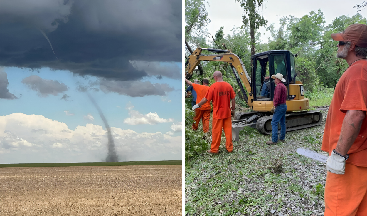 Oklahoma inmates clear debris to rescue family trapped after May 19 tornadoes
