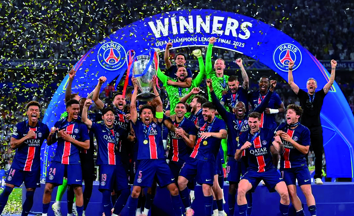 PSG wins the Champions League on a landslide victory agains Inter Milan