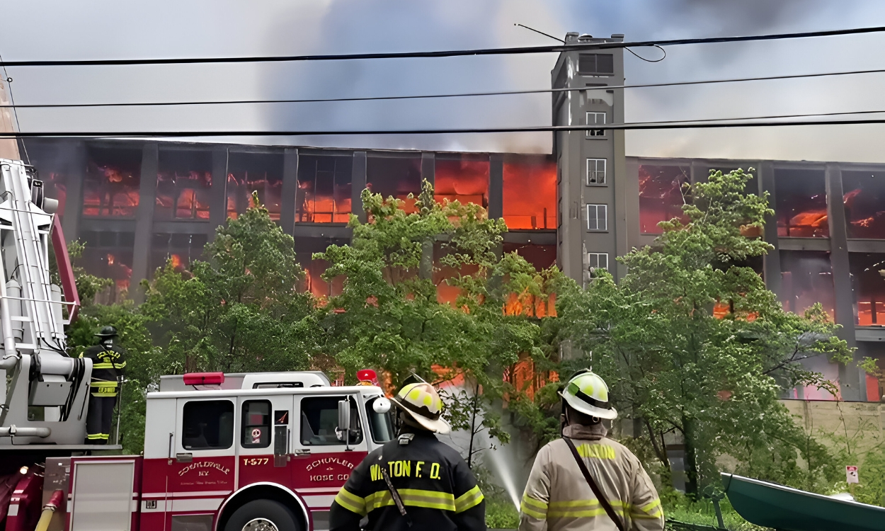 14-Year-Old arrested for allegedly setting fire to 180-Year-Old Victory Mill in New York