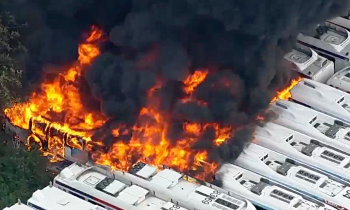SEPTA bus fire in Nicetown: Emergency crews respond to blaze near major roads