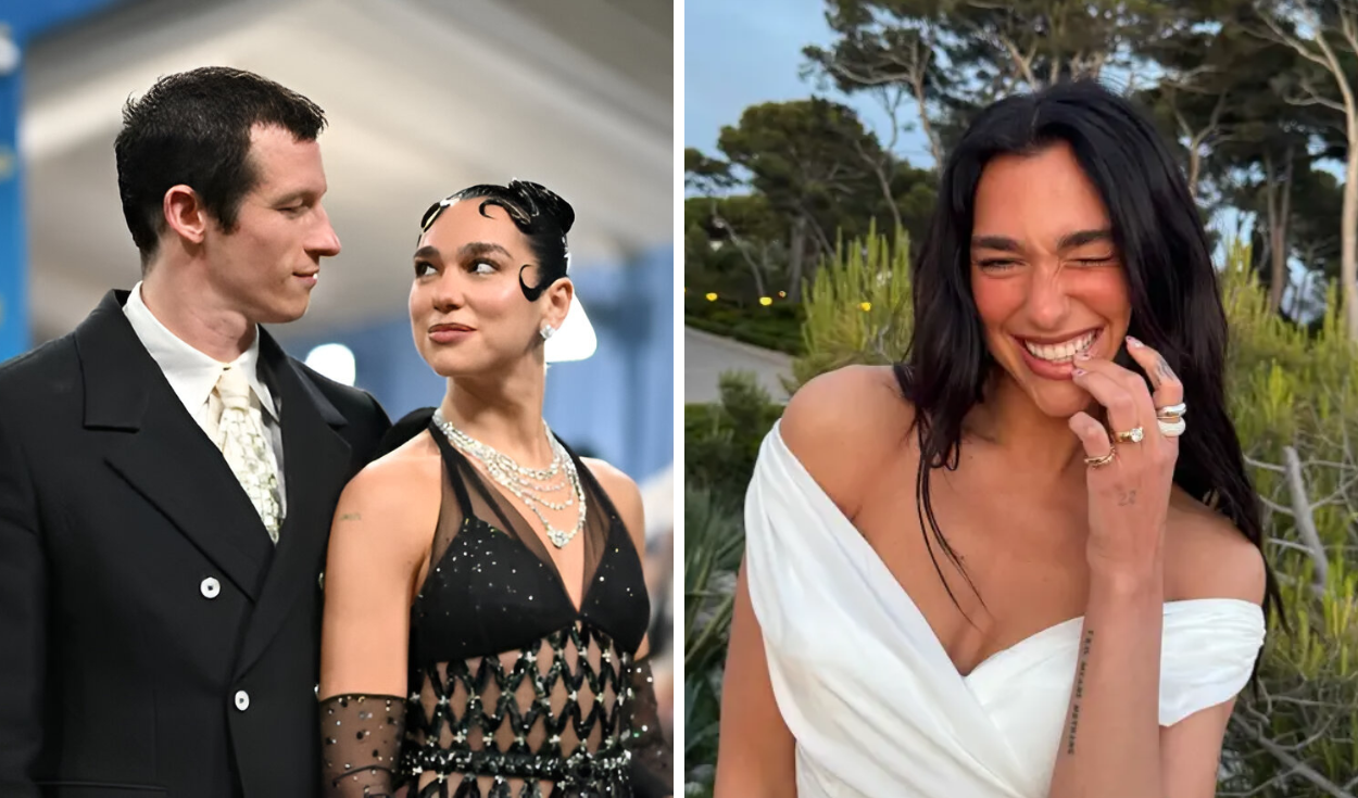 Dua Lipa confirms engagement to Callum Turner, shows off custom ring