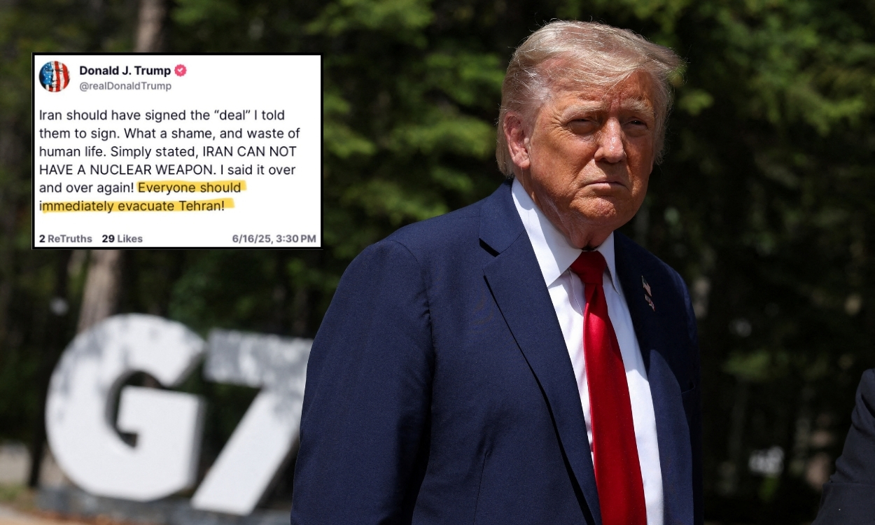 Trump urges everyone to evacuate Tehran immediately amid escalating Israel–Iran strikes
