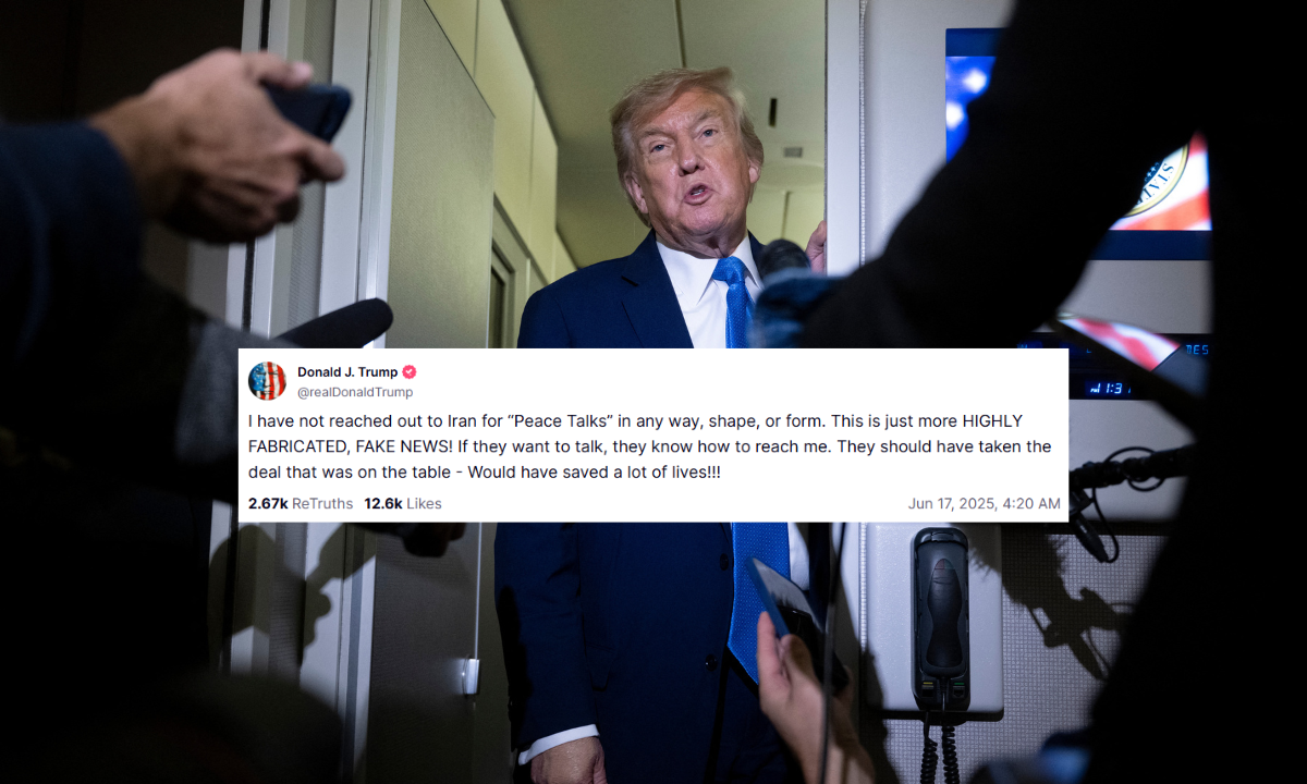 Trump denies media claims of Iran peace talks: "If they want to talk, they know how to reach me"