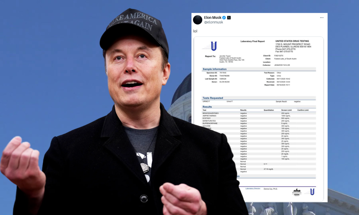 Elon Musk shares drug test results denying ketamine use amid media controversy